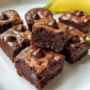 Griechischer Joghurt Schokoladen Bananen Brownie Bites