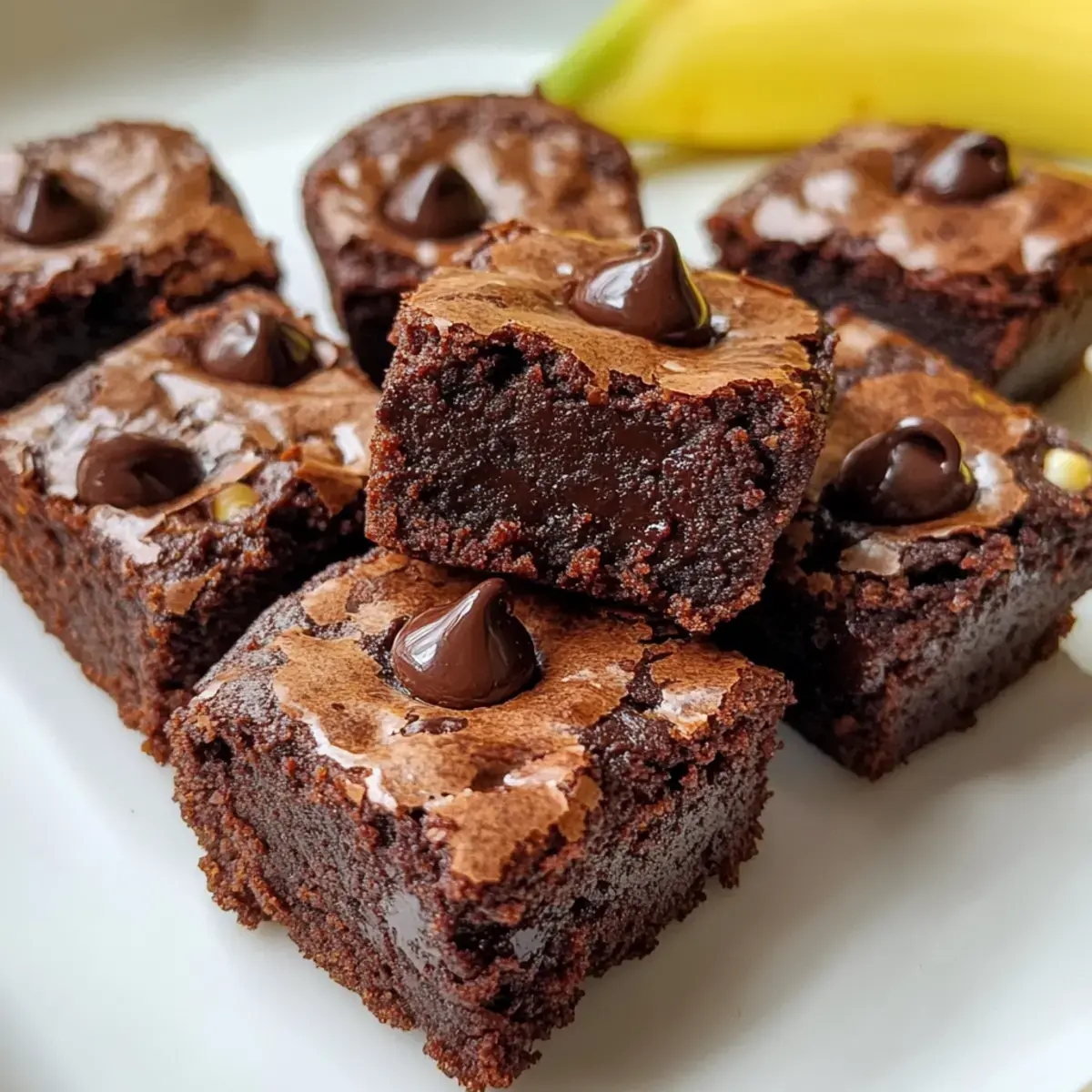 Unwiderstehliche Griechischer Joghurt Schokoladen Bananen Brownie 2 Griechischer Joghurt Schokoladen Bananen Brownie