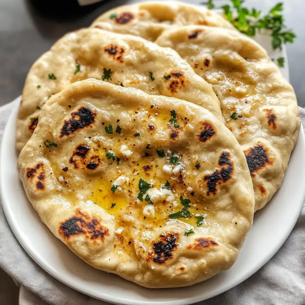 Griechisches Joghurt Naan Brot