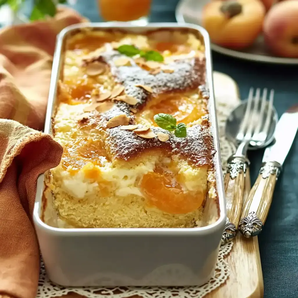 Grießauflauf mit Aprikosen
