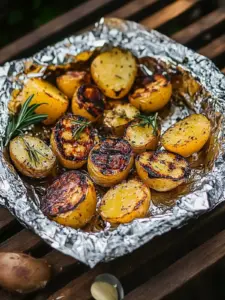 Grillkartoffeln in Alufolie