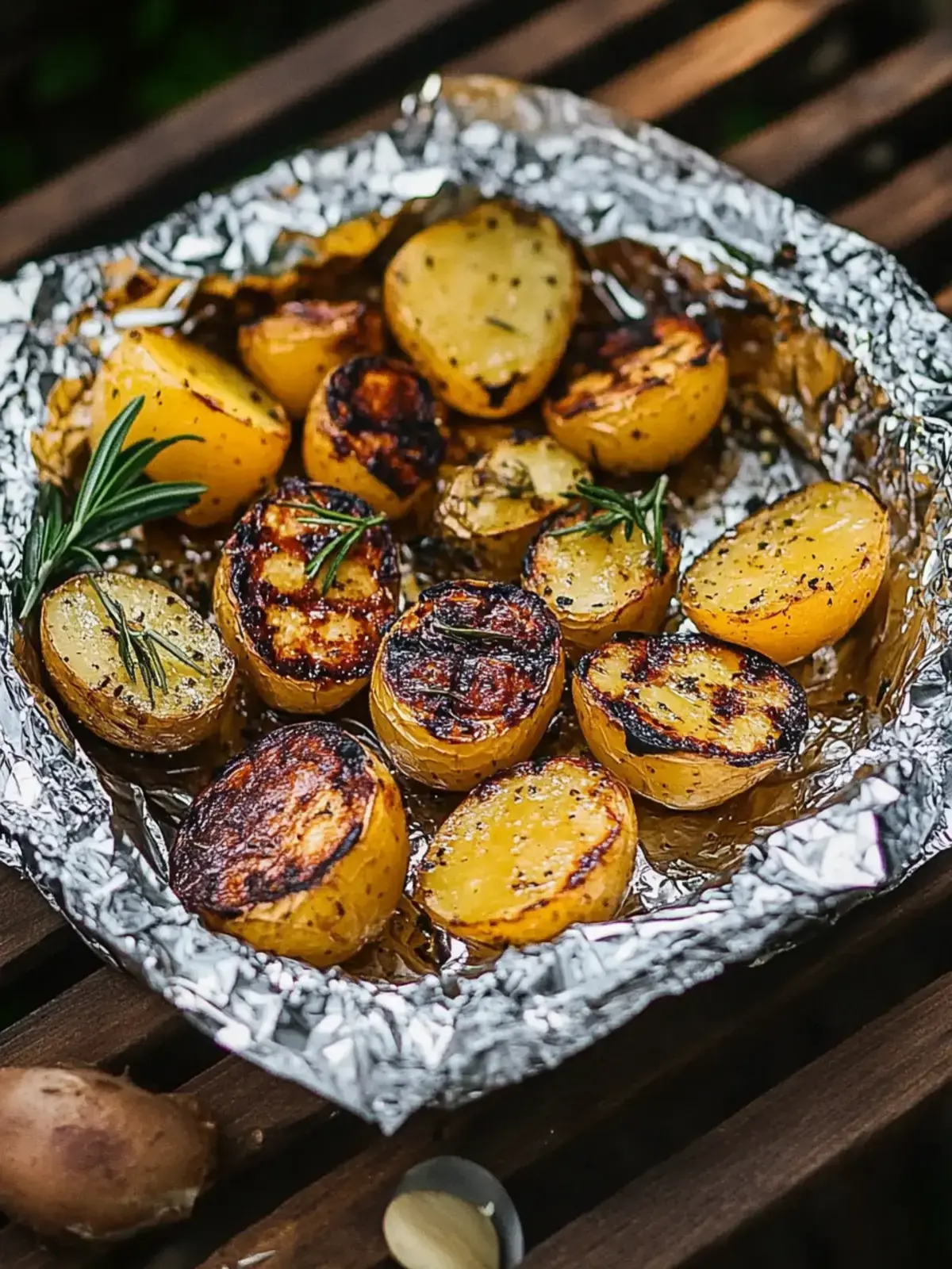 Grillkartoffeln in Alufolie