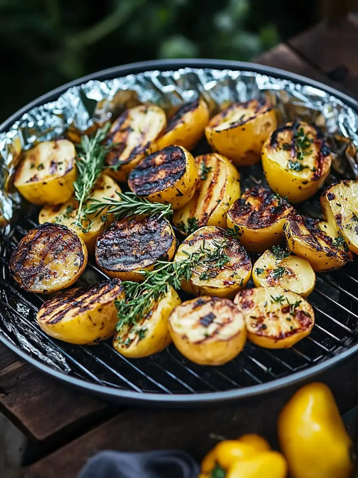 Grillkartoffeln in Alufolie
