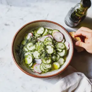 Gurken Radieschen Salat