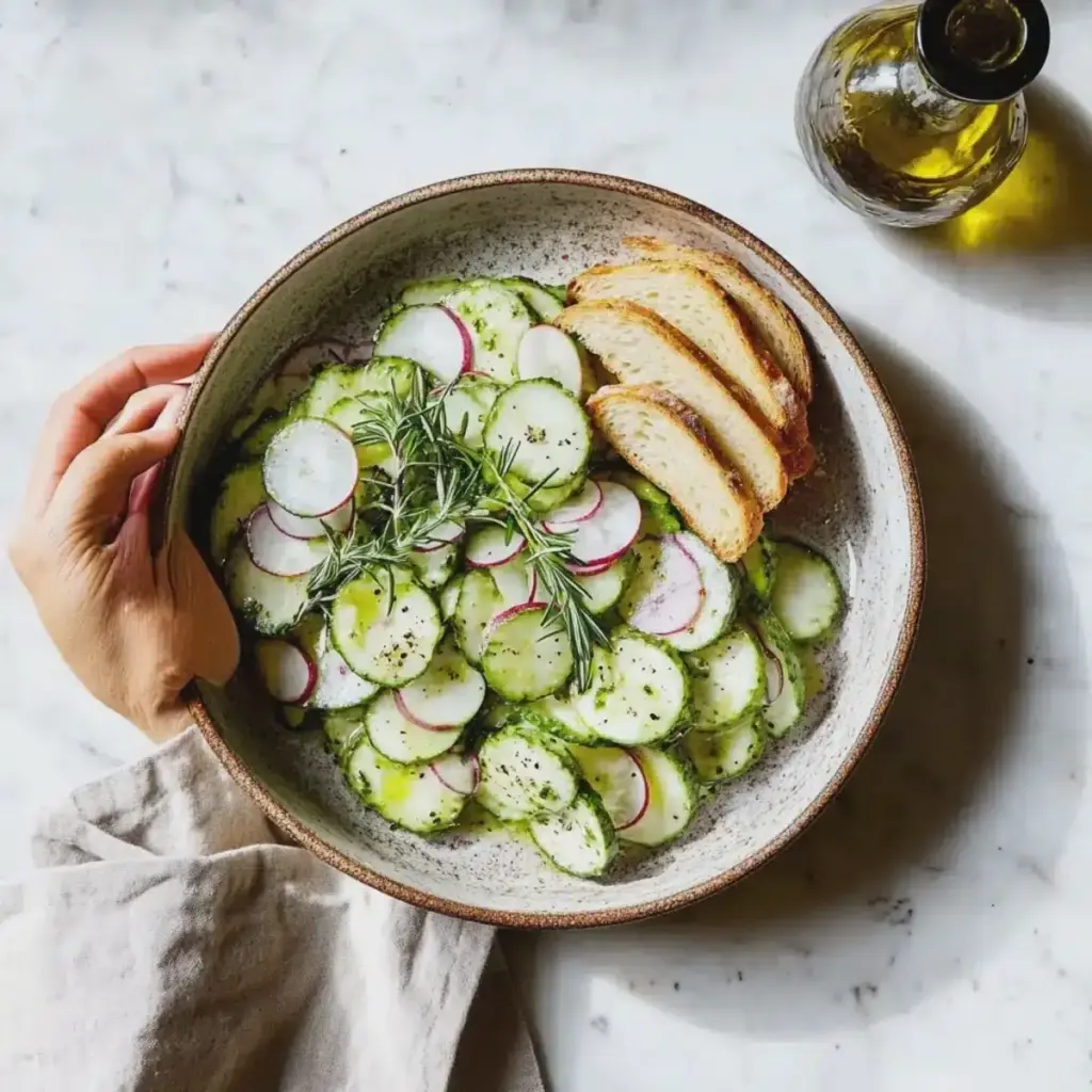 Gurken Radieschen Salat