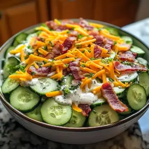 Klassischer Gurken-Ranch-Crack-Salat