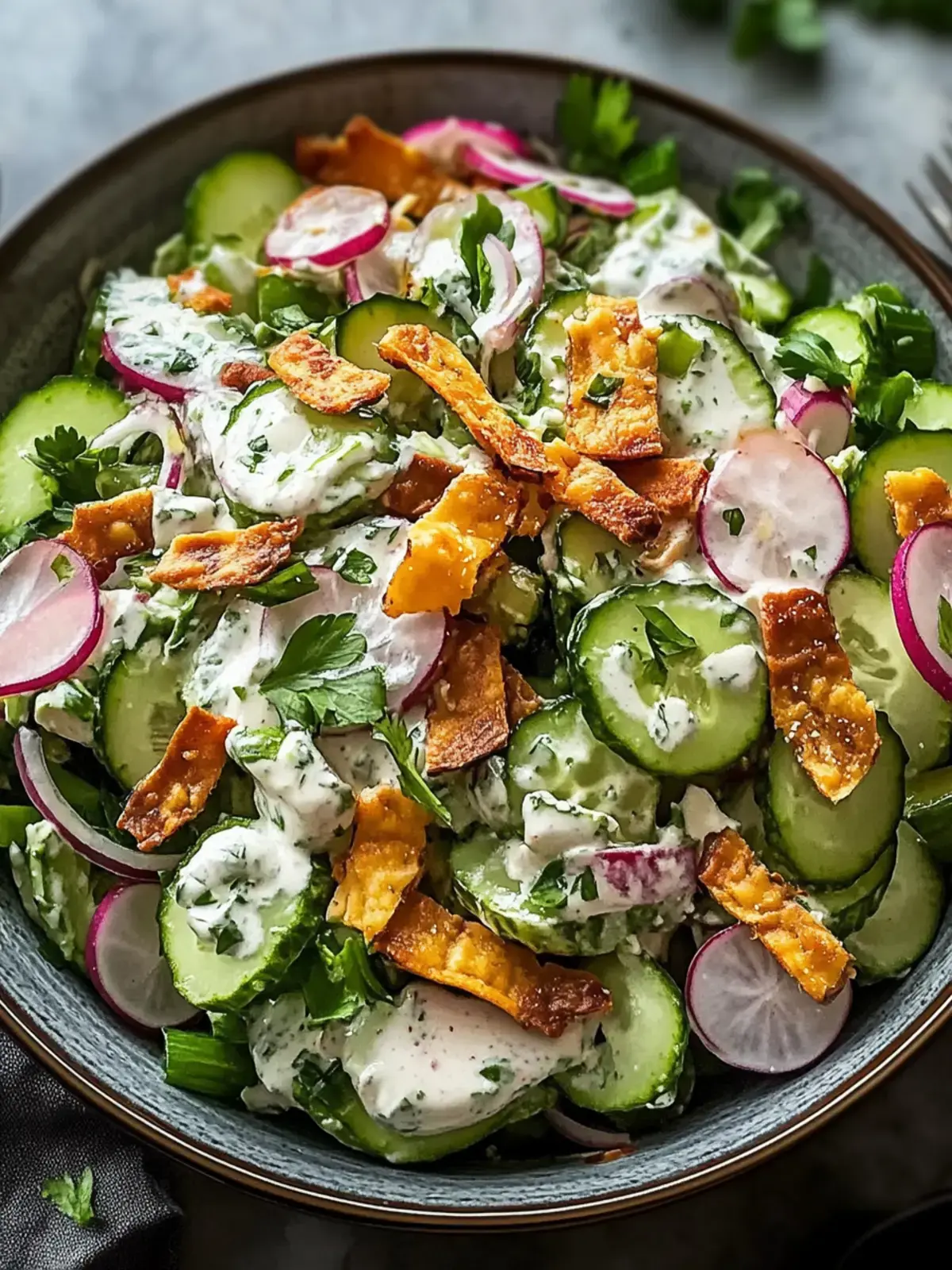 Gurken-Ranch-Crack-Salat