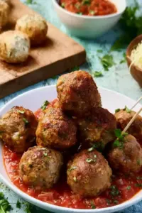 Hackbällchen in pikanter Tomatensoße
