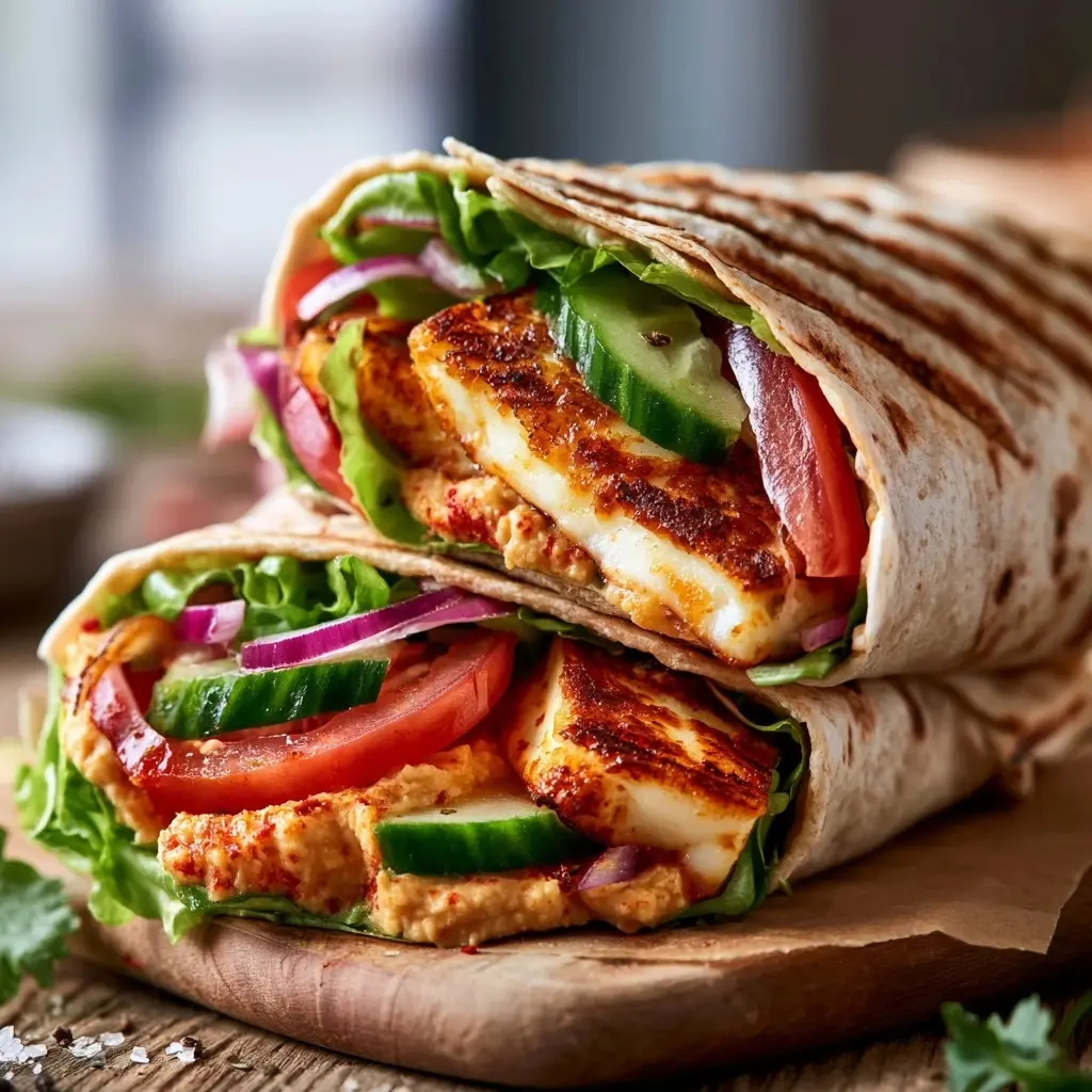 Halloumi Wrap Rezept