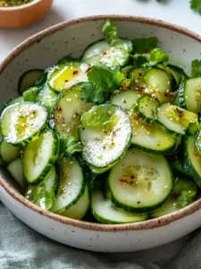 Hausgemachter Gurken-Ingwer-Salat