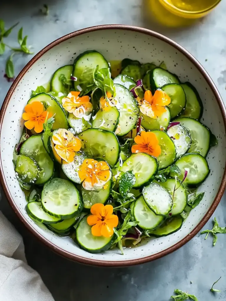 Hausgemachter Gurken-Ingwer-Salat