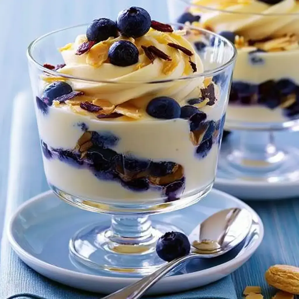 Heidelbeer Mascarpone Pudding