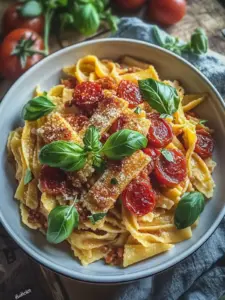 Geliebte Heirate mich „Hühnchen“ Pasta: Vegane Genussreise