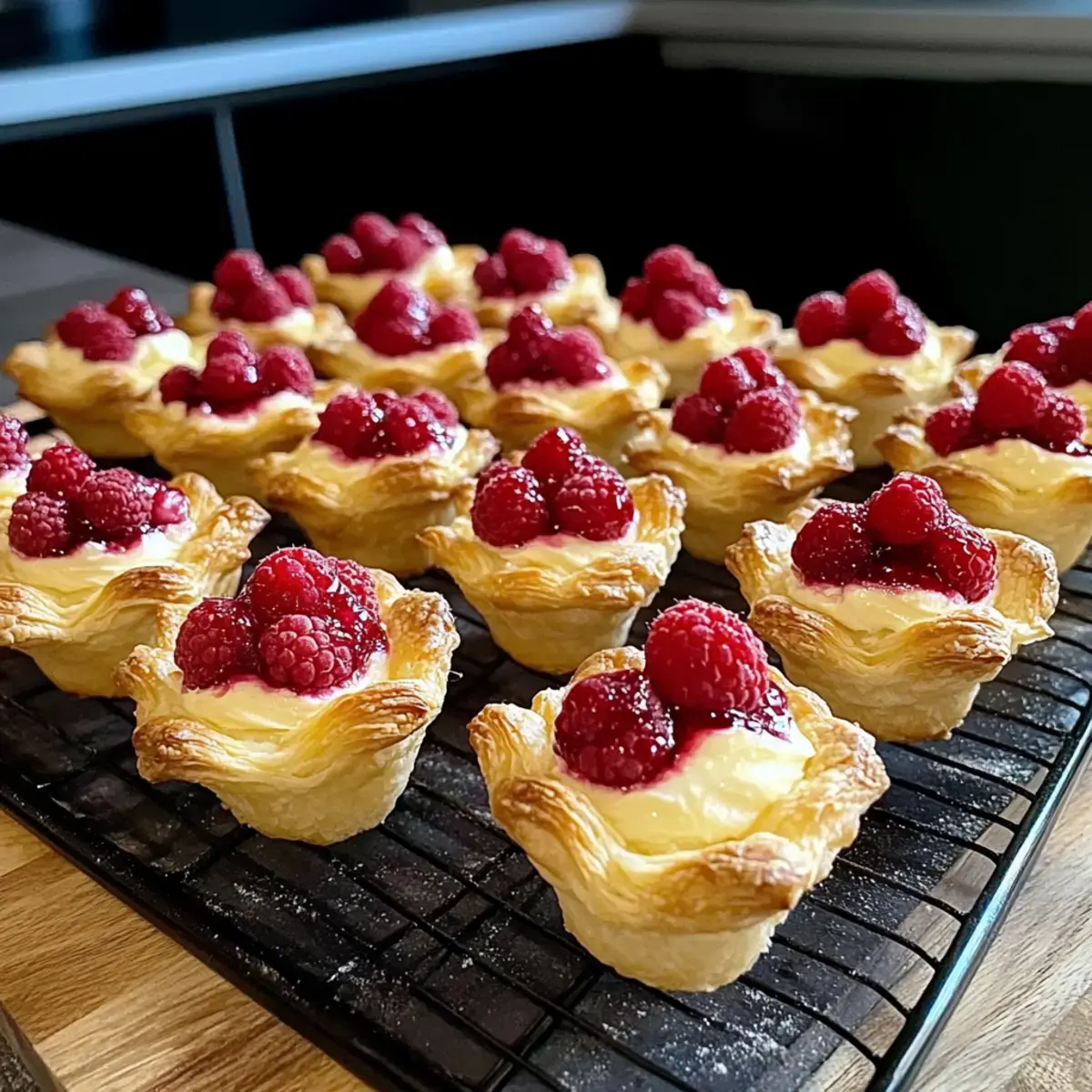 Dieses Himbeer-Geheimnis wird dich überraschen: Einfache Cupcakes 2 Himbeer-Puff-Pastete-Cupcakes