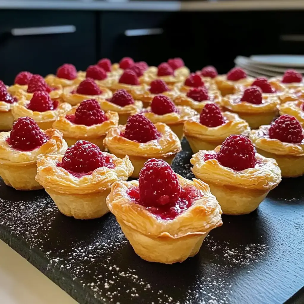 Himbeer-Puff-Pastete-Cupcakes