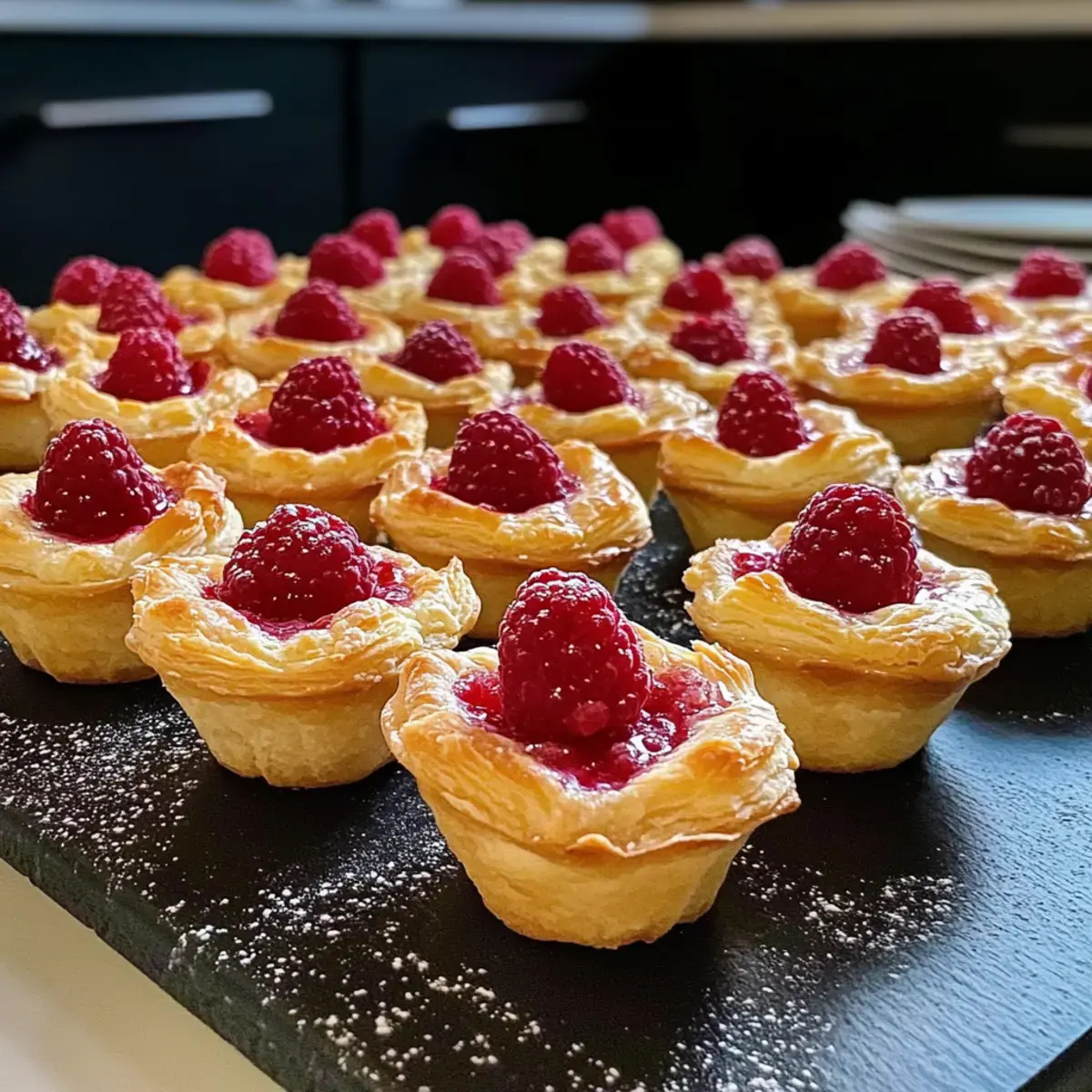 Himbeer-Puff-Pastete-Cupcakes