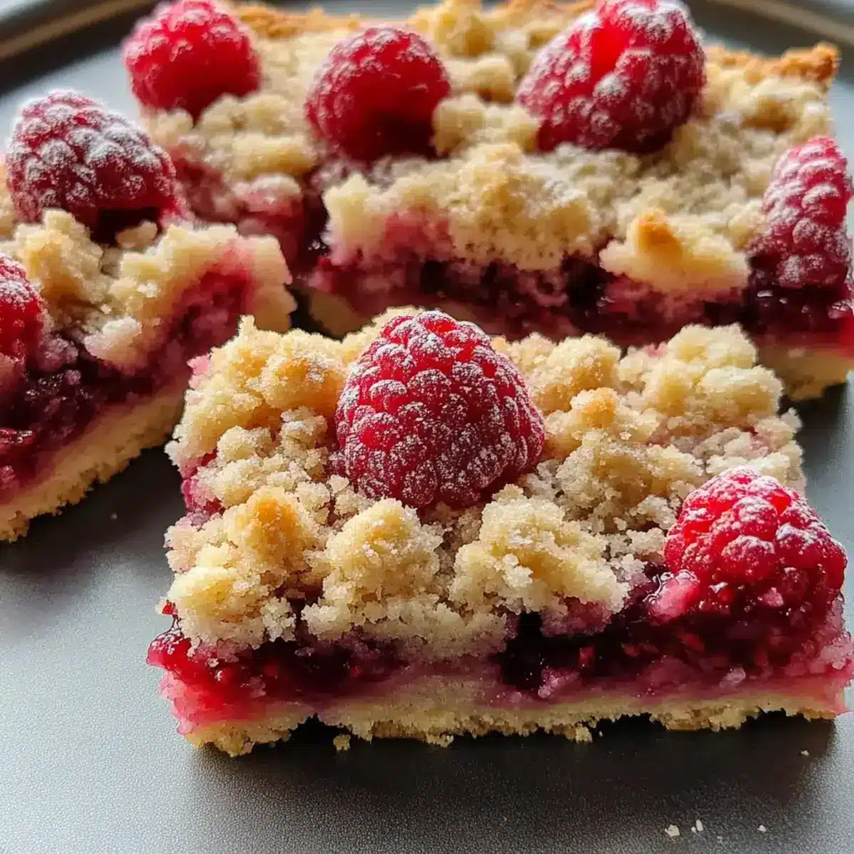 Himbeer-Streusel-Shortbread-Riegel