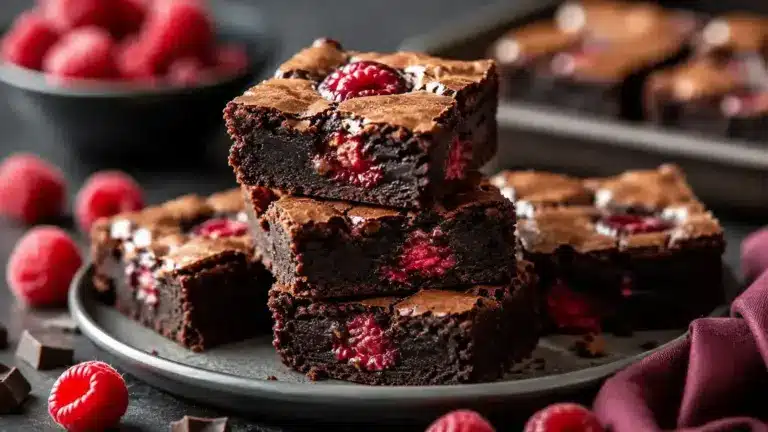 Himbeer Swirl Brownies