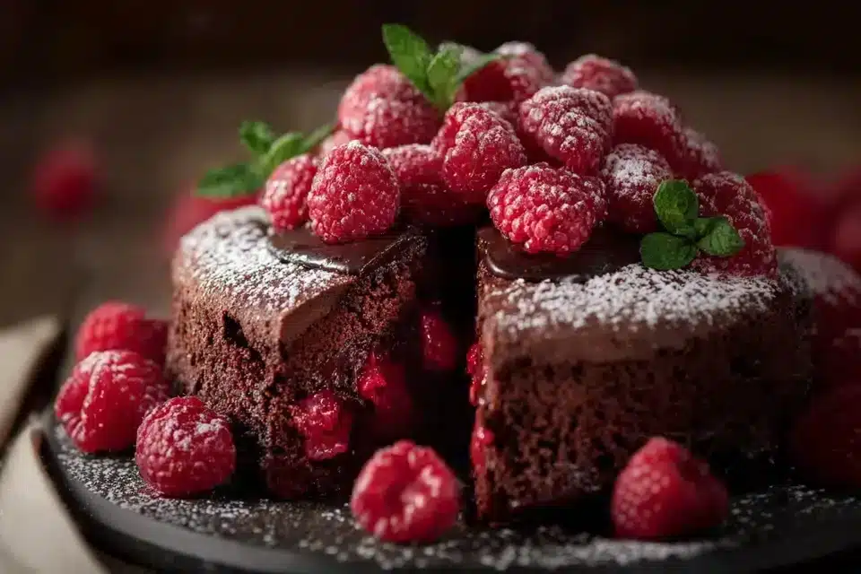 Himbeerschokotorte