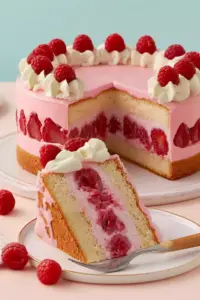 Klassische Himbeertorte