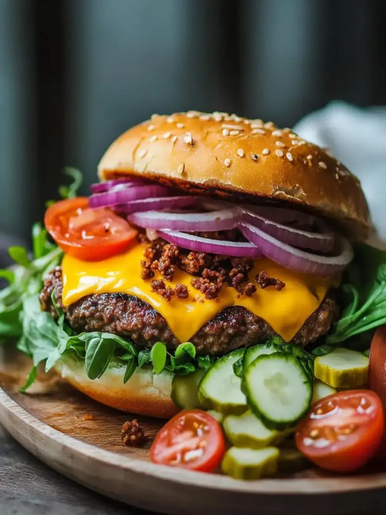Hohe Protein Cheeseburger Schalen