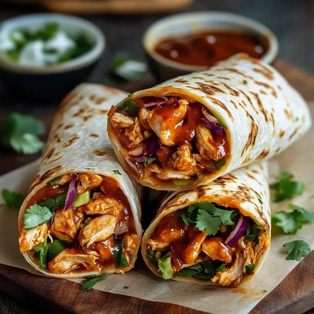 Honey Bbq Chicken Wraps