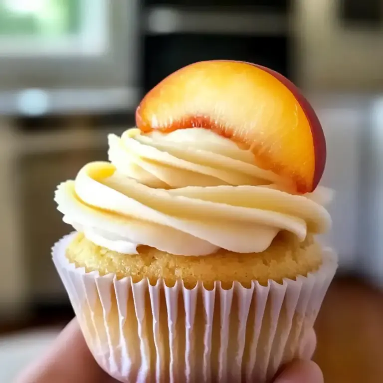 Honig-Pfirsich-Frischkäse-Cupcakes