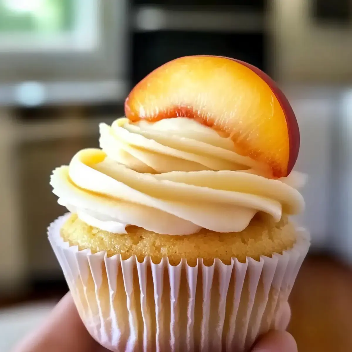 Honig-Pfirsich-Frischkäse-Cupcakes