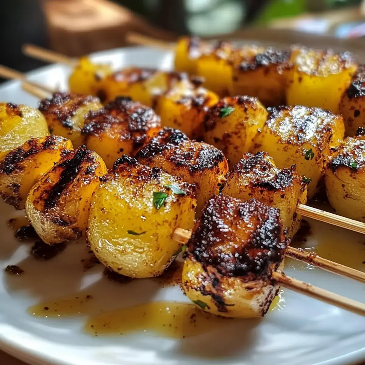 Honig-Senf Kartoffelspieße
