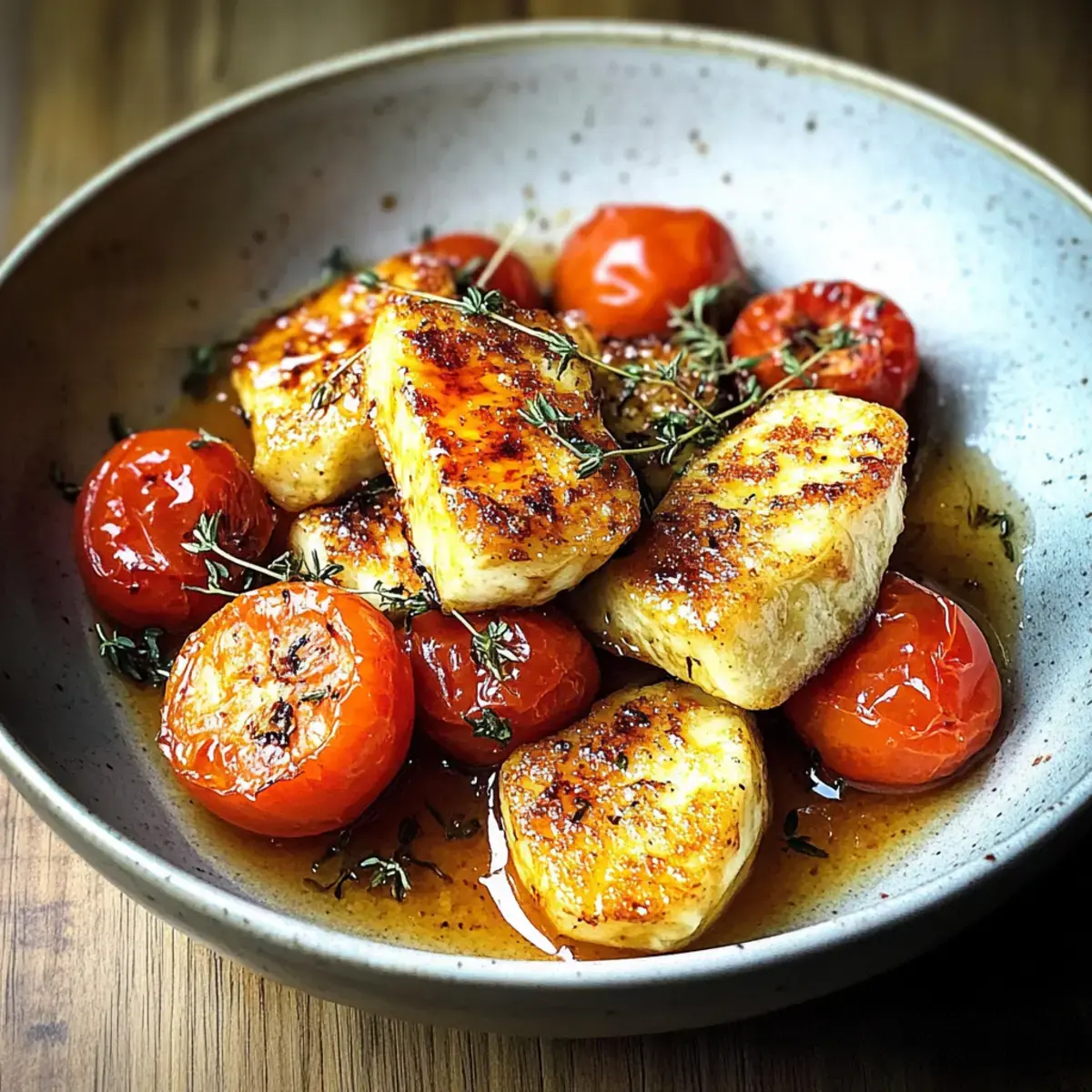 Honigtomaten mit Halloumi