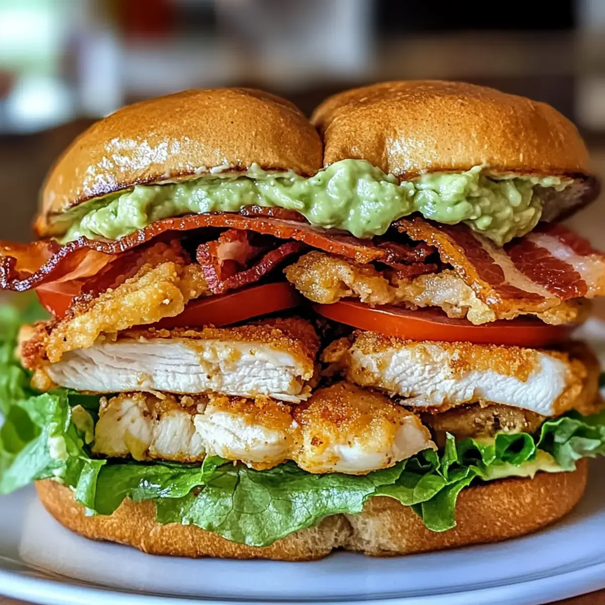 Hähnchen-Club-Sandwich