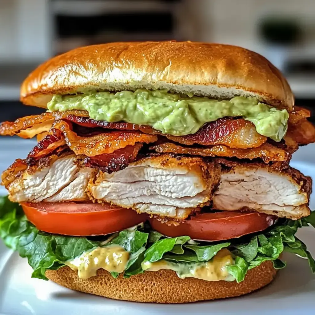 Hähnchen-Club-Sandwich