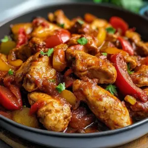 Hähnchen-Paprika-Pfanne