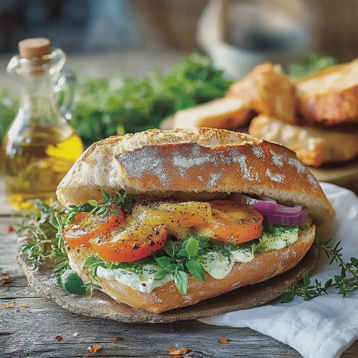 Hähnchen Pita mit Salat