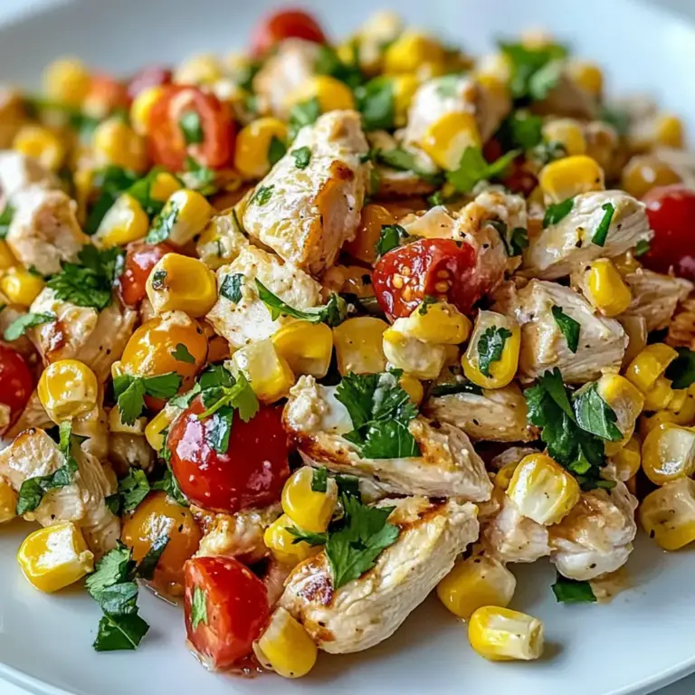 Hühnchen Straßen Mais Salat