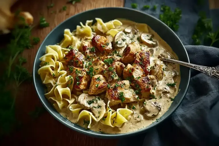 Hühnchen Stroganoff