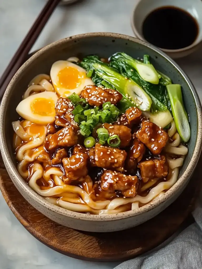 Hähnchen Teriyaki Udon Nudeln