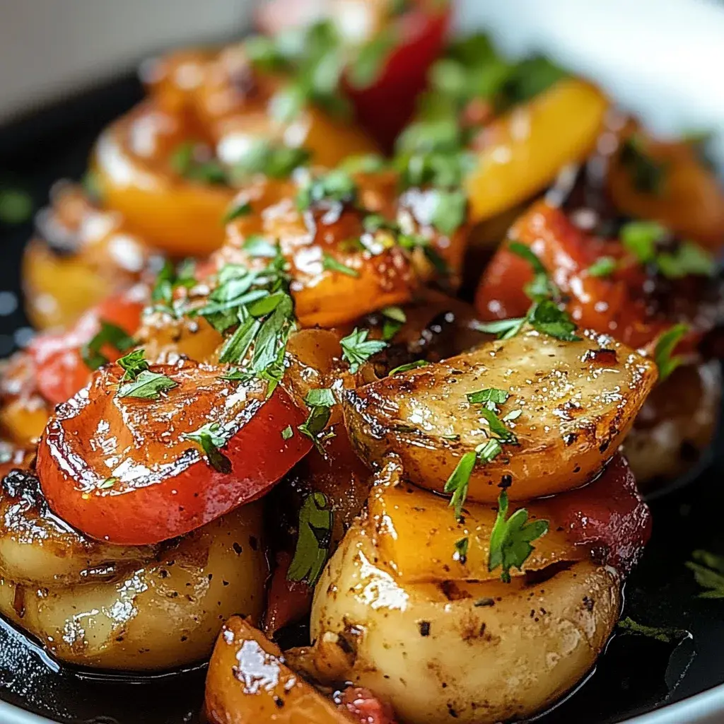 Hähnchen mit Gemüse aus der Pfanne