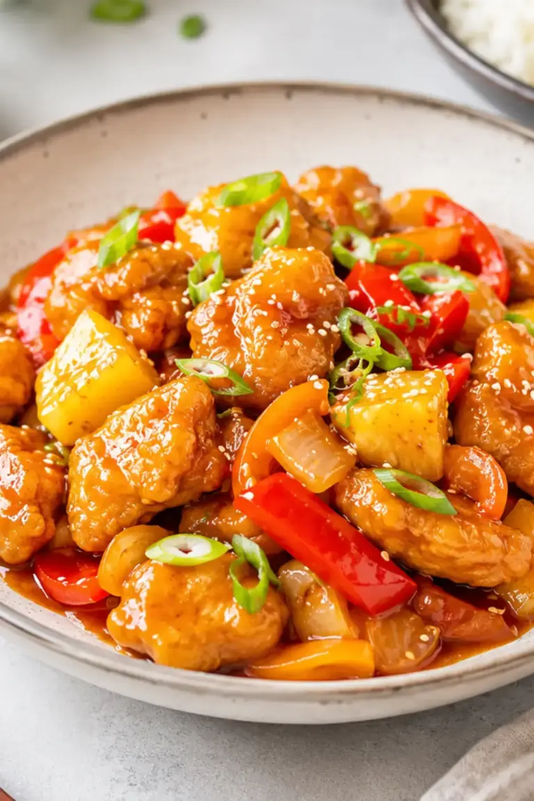 Hähnchen süß sauer