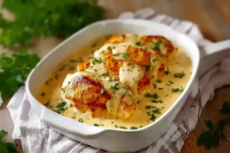 Hähnchenbrust in Frischkäse-Sauce