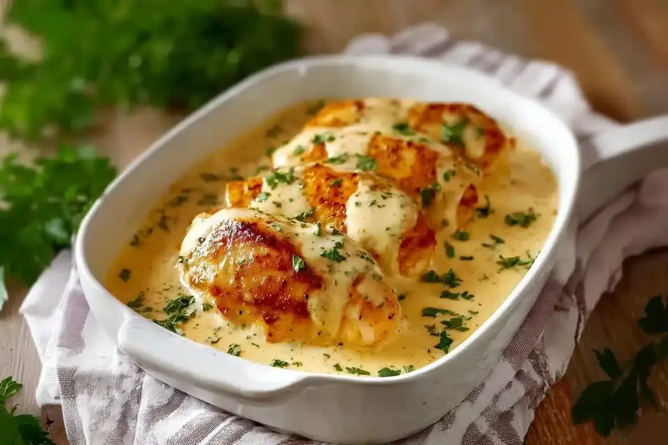 Hähnchenbrust in Frischkäse-Sauce