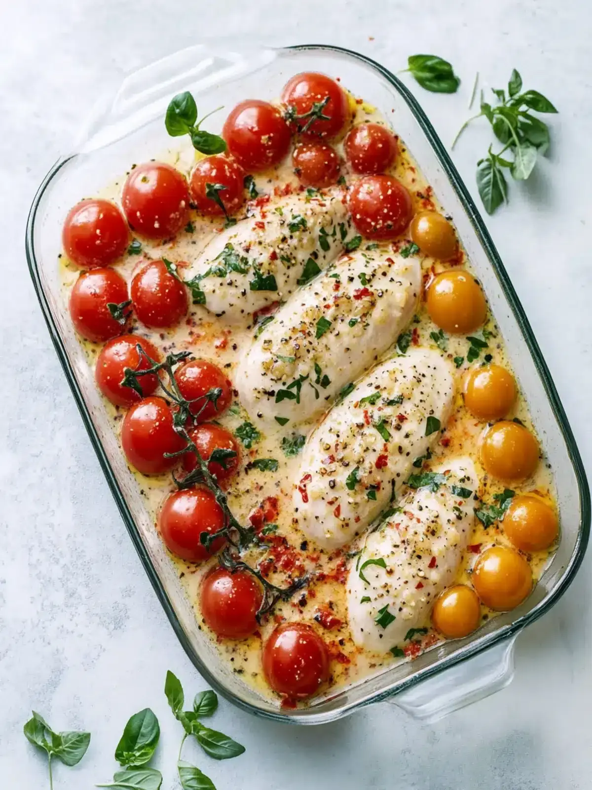 Hähnchenbrust mit getrockneten Tomaten