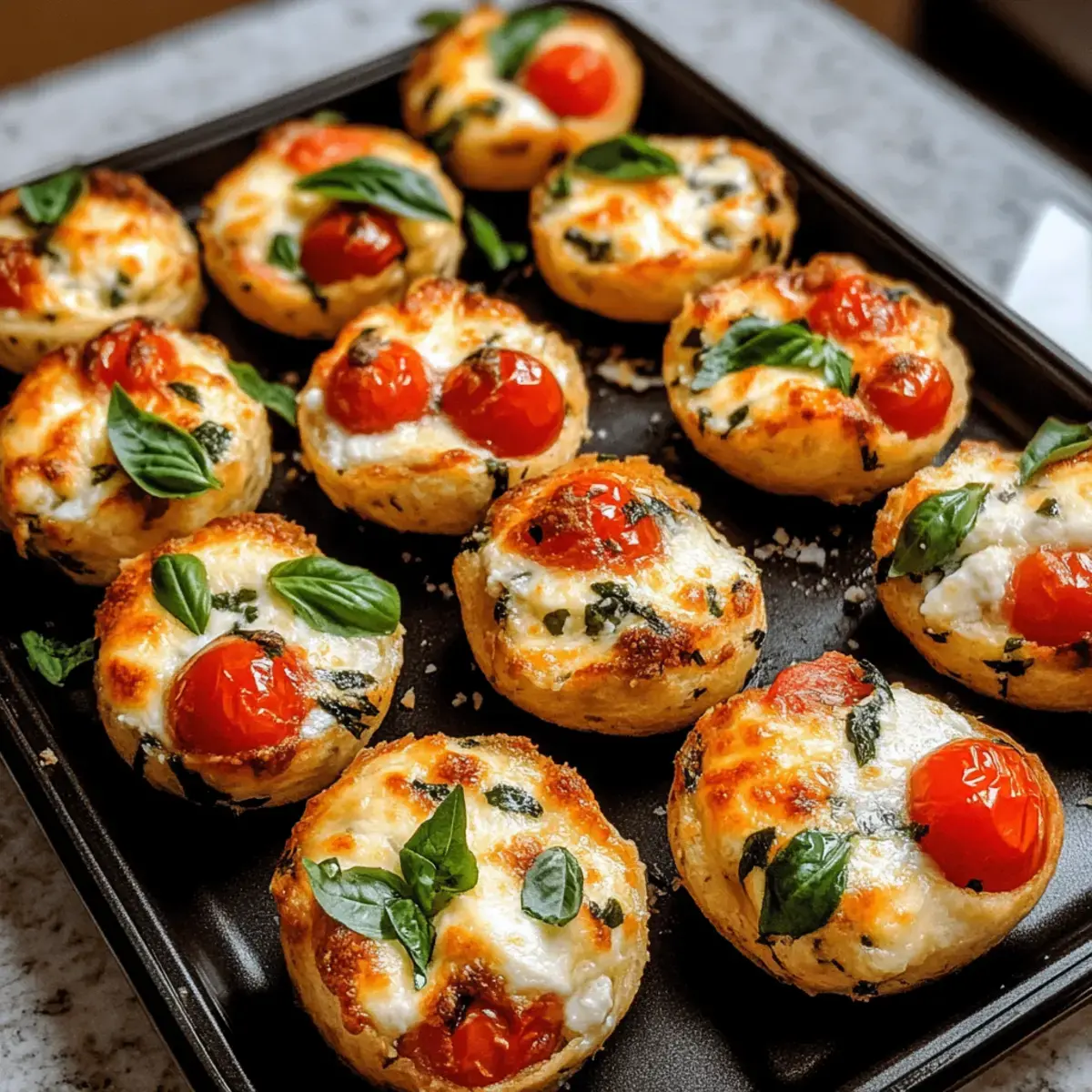 Einfach köstliche Hüttenkäse Caprese Bissen für gesunde Snacks 2 Hüttenkäse Caprese Bissen