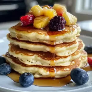 Proteinreiche Hüttenkäse-Pfannkuchen
