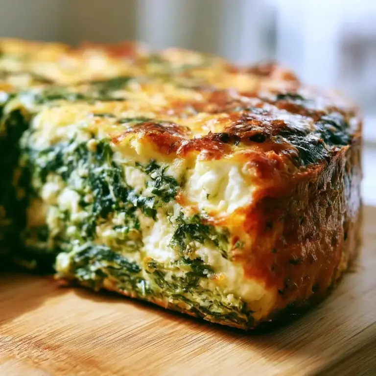 Hüttenkäse Spinat Quiche ohne Boden