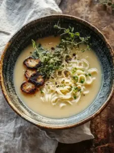 Ingwer Knoblauch Hühnernudelsuppe