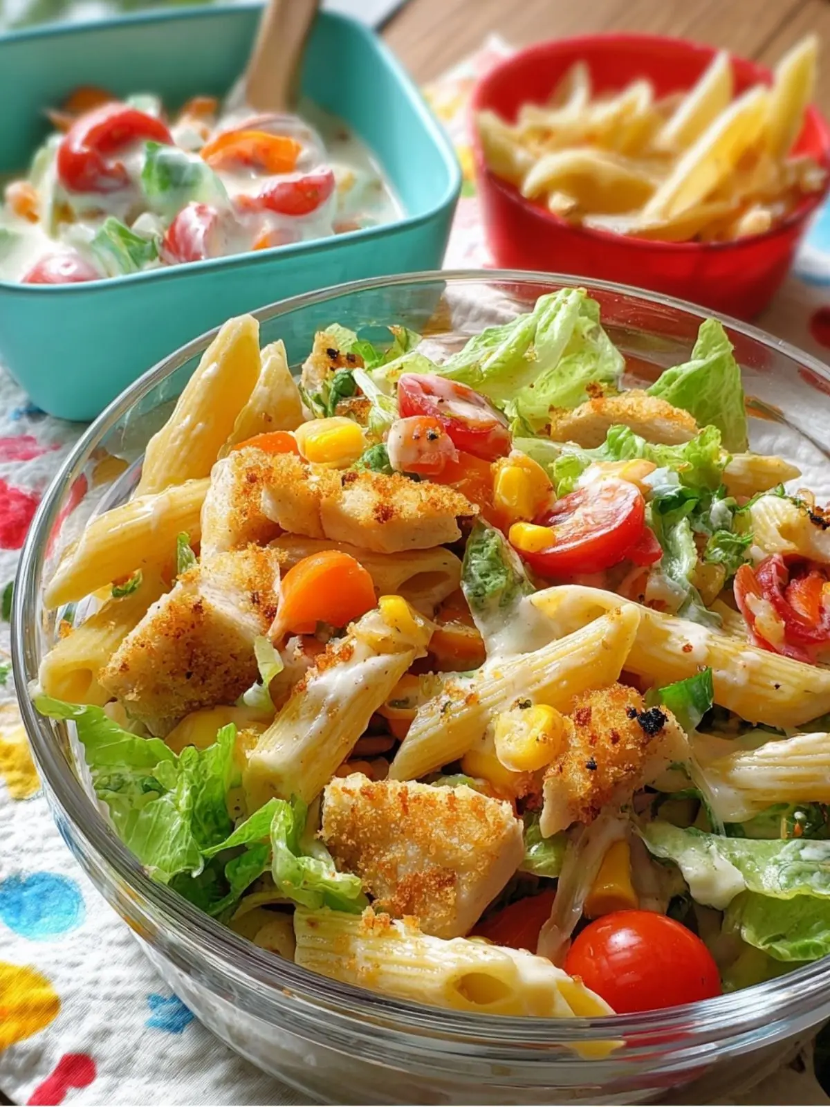 Instant-Nudel-Salat mit Hähnchen