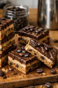 Kaffee Cookie Bars mit Toffee