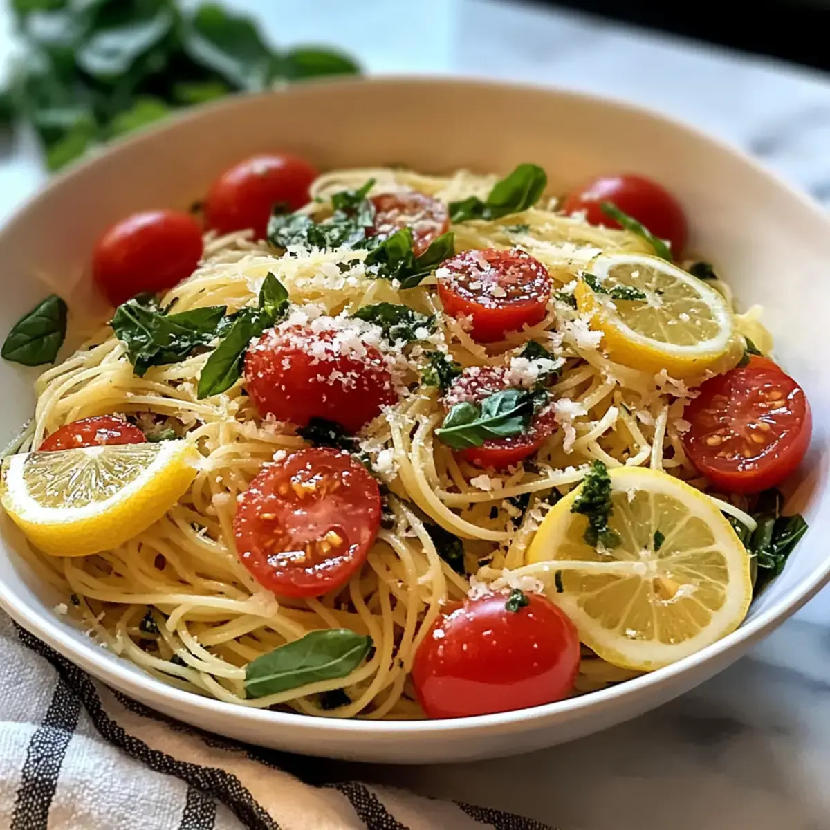 Kalte Zitronen-Capellini-Salat