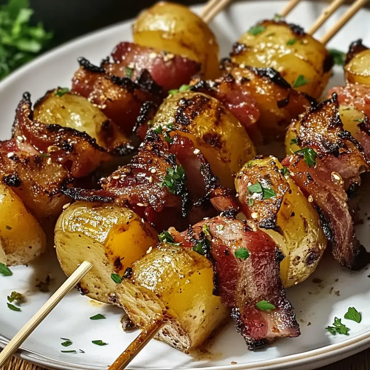 Kartoffel-Bacon-Spieße: Ultimatives BBQ Snack-Rezept 2 Kartoffel-Bacon-Spieße